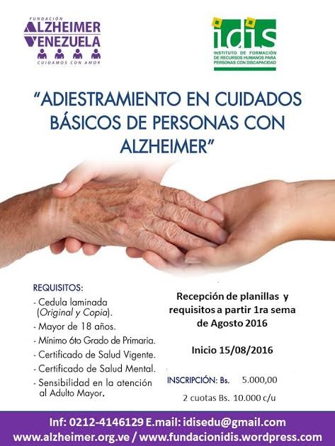 AFICHE CURSO DE CUIDADORES