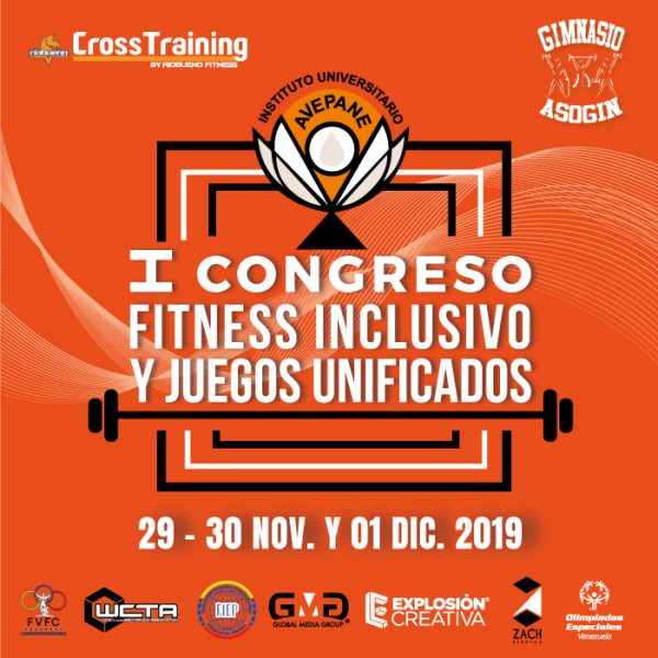 Flyer-Primer-Congreso-Fitness-inclusivo-y-Juegos-Unificados-Avepane-2019-La-Trinidad-Caracas-Venezuela-e1573614668783